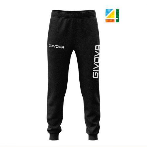 PANTA COTONE MOD. MOON BIG LOGO NERO Tg. 3XL