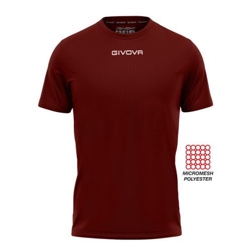 SHIRT GIVOVA ONE MICROFORATA GRANATA Tg. 2XL