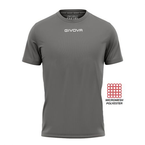 SHIRT GIVOVA ONE MICROFORATA GRIGIO SCURO Tg. 2XL