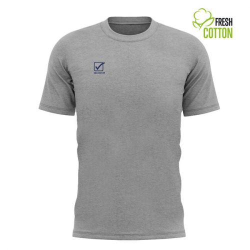 T-SHIRT COTONE ACTION GRIGIO MELANGE CHIARO Tg. 2XL