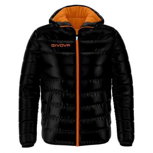 GIUBBOTTO OLANDA NERO/ARANCIO FLUO Tg. 2XL