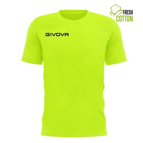 T-SHIRT COTONE FRESH GIALLO FLUO Tg. 2XL