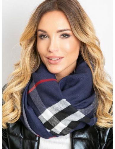 Dámska šatka s strapcami JUAN navy blue