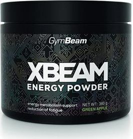 GymBeam XBEAM Energy Powder 360 g, green apple
