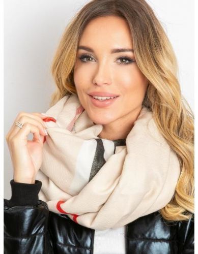 Dámska šatka so strapcami GRANT svetlo béžová