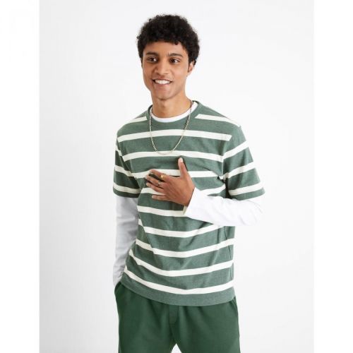 Celio Striped T-shirt Beboxar - Men