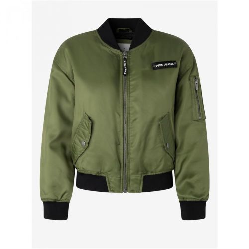 Khaki Women's Bomber Pepe Jeans Anette - Women