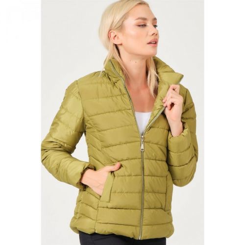 Z6746 DEWBERRY LADY COAT-PEANUT GREEN
