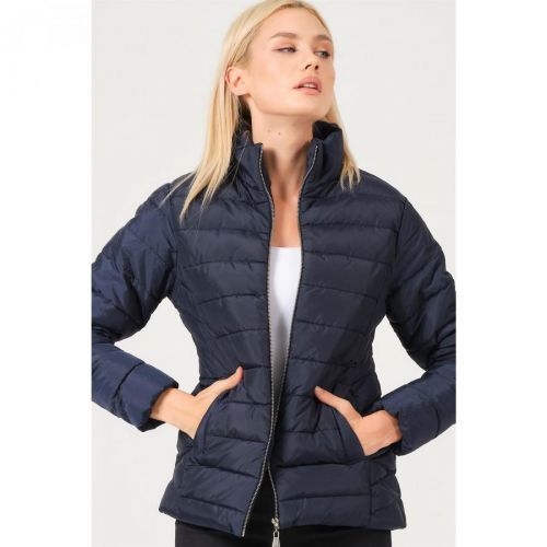 Z6746 DEWBERRY LADIES COAT-LACY BLUE
