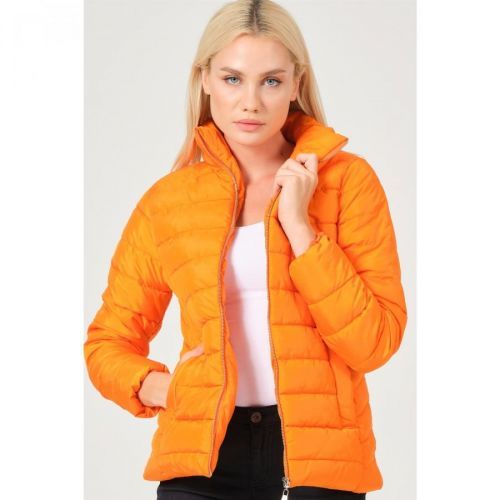 Z6746 DEWBERRY LADIES COAT-ORANGE