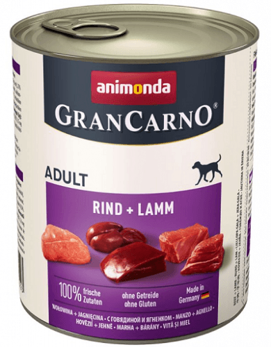 Animonda GRANCARNO® dog adult hovädzie a jahňa bal. 6 x 400g konzerva