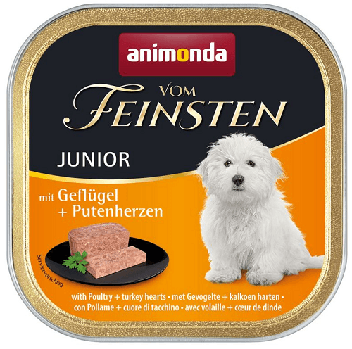 Animonda Vom Feinsten dog PUPPY hydinové a morčacie srdiečka bal. 11 x 150 g