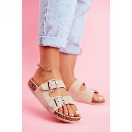 Dámske šľapky Kesi Corck Beige Si Senor