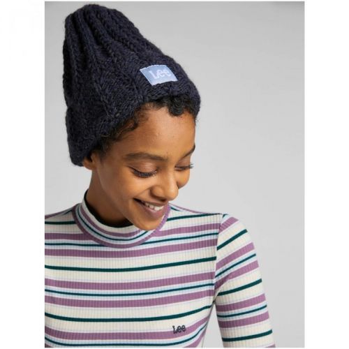 Dark blue Women's Winter Cap with Lee Wool - Women