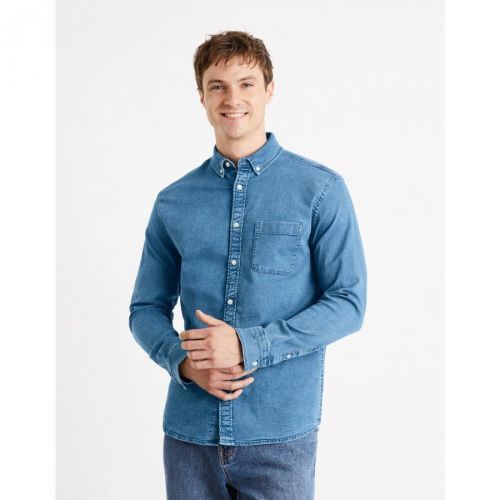 Celio Denim Shirt regular Cadeni - Men
