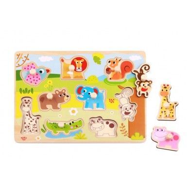 Tooky Toys Vkládací puzzle Zvířátka