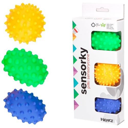 Hencz Toys Míčky senzorické 3ks