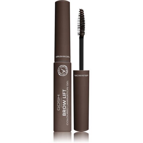 Gosh Brow Lift gél na úpravu obočia s kefkou 2 v 1 odtieň 001 Grey Brown 6 ml