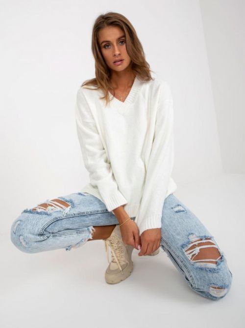 Sveter LC SW 0332.17 ecru jedna veľkosť