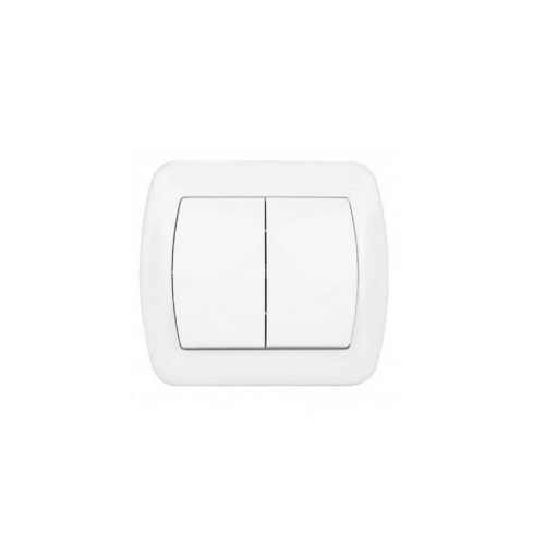 Dvojitý konektor podsvietený AW5L biely