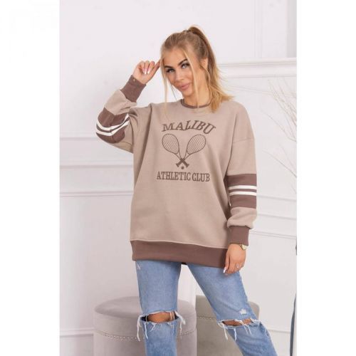 Malibu insulated sweatshirt dark beige + mocca