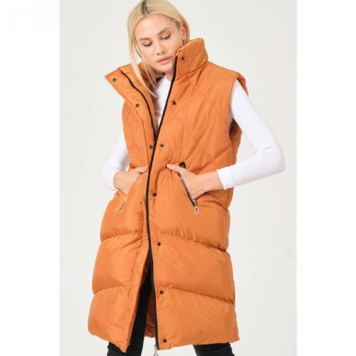 Z6743 DEWBERRY LADIES VEST-CAMEL