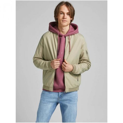 Light Green Water Repellent Bomber Jack & Jones Rush - Men's