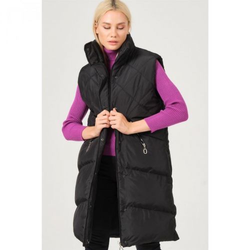 Z6743 DEWBERRY LADIES VEST-BLACK