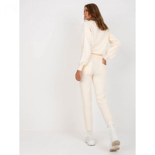 Light beige casual set with trousers