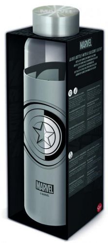 D Skleněná láhev s návlekem 585 ml, Marvel