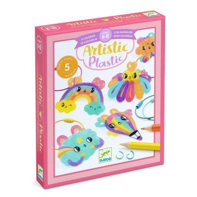 Umelecká zmršťovacia fólia - prívesky na kľúče - postavičky kawaii