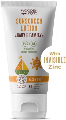 WoodenSpoon Opaľovacie telové mlieko Baby & Family SPF 30 100 ml