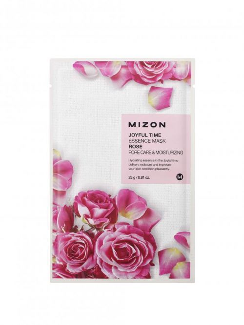 Mizon Plátýnková 3D maska s výťažkom z ruže pre suchú pleť Joyful Time (Essence Mask Rose) 23 g