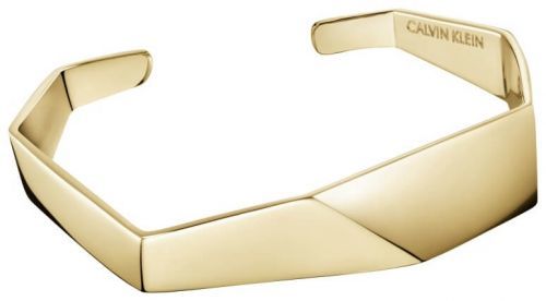 Calvin Klein Otvorený pozlátený náramok Origami KJATJF10010 5,8 x 4,6 cm - S