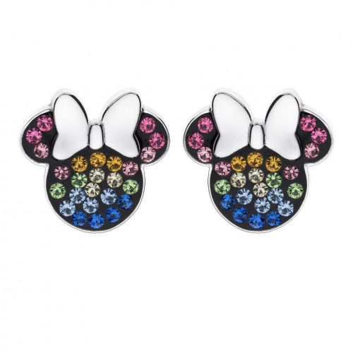 Disney Hravé strieborné náušnice kôstky Minnie Mouse E903207SRML