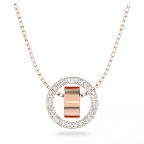 Swarovski Výrazný dlhý bronzový náhrdelník s kryštálmi Hollow 5636500