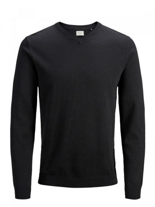 Jack&Jones Pánsky sveter JJEBASIC 12137194 12137194 Black S