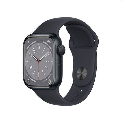 Apple Watch Series 8 GPS 41mm Midnight Aluminium Case with Midnight Sport Band