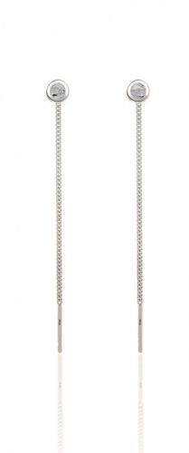 Beneto Exclusive Elegantné strieborné náušnice s topazami TOPAGUV2717