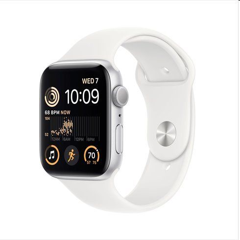 Apple Watch SE GPS 40mm Silver Aluminium Case with White Sport Band