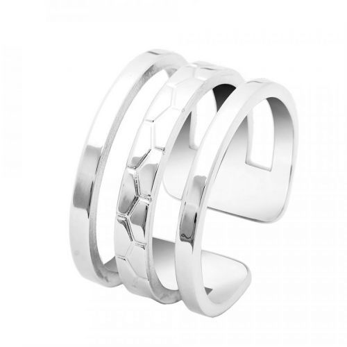 Pierre Lannier Minimalistický oceľový prsteň Ariane BJ07A310 52 mm