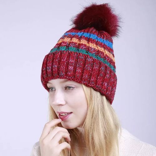 Retro čiapka-Bordová KP21373