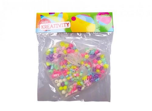 Korálky set 90g Srdce
