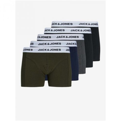 Jack & Jones Set of five boxers in khaki, blue, grey and black Jack & Jone - Men
