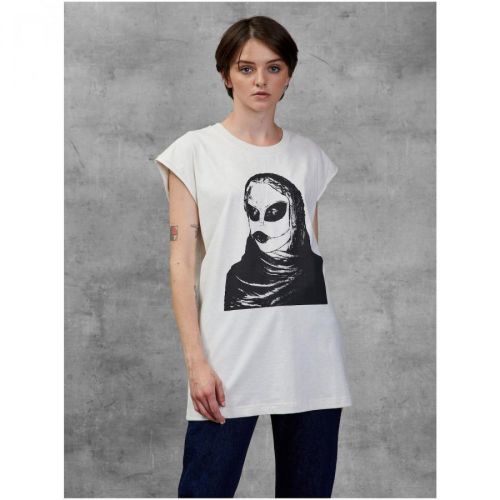 White Women's Elongated T-Shirt Diesel - Women