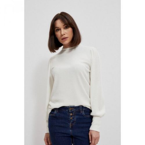 Sweatshirt with puff sleeves and a turtleneck