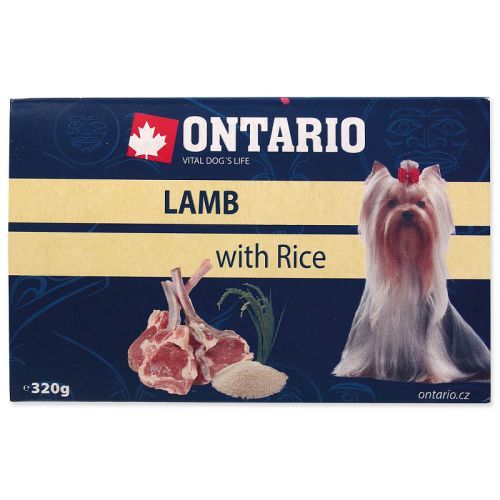 Vanička ONTARIO Dog Lamb with Rice 320 g
