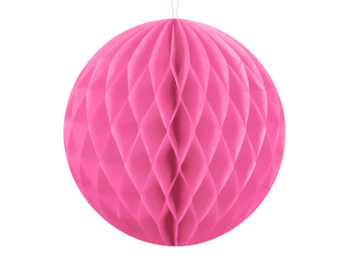 PartyDeco Papierová guľa - ružová 10 cm