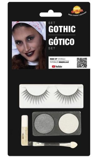 Guirca Gothic Make-up set strieborno/biely