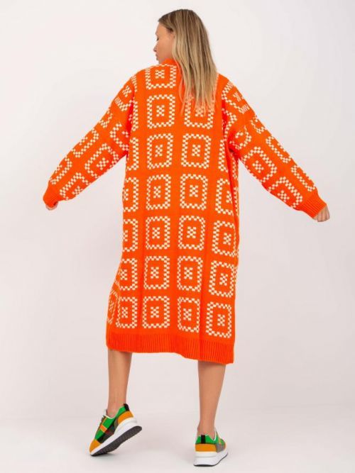 Dámsky sveter LC SW 0296 oranžový jedna veľkosť